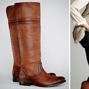 FRYE Melissa Trapunto Riding Boots